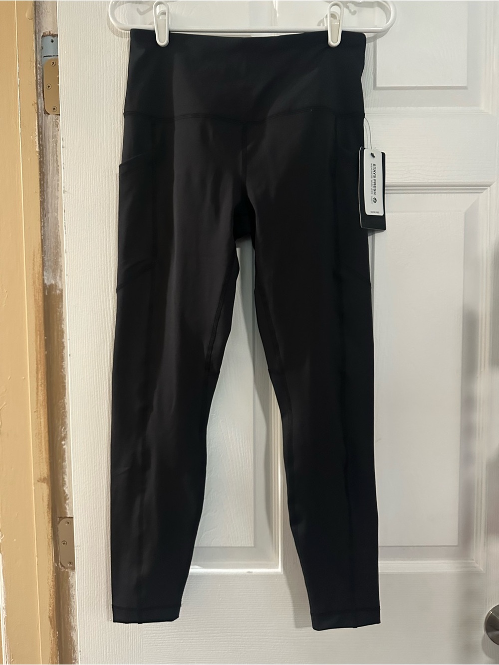 90 Degree By Reflex Black Kids High-Rise Leggings